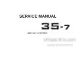 Photo 3 - Hyundai Robex 35-7 Service Manual Crawler Excavator