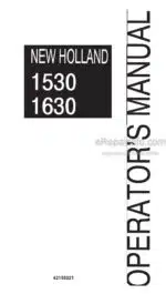 Photo 4 - New Holland 1530 1630 Operators Manual Tractor 42153021