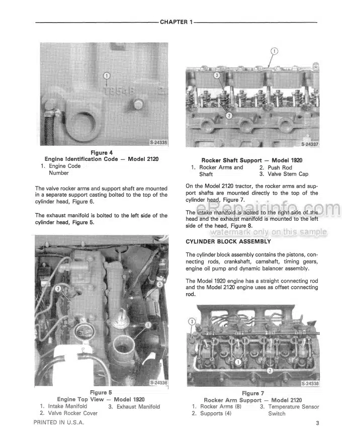 Photo 1 - New Holland 1920 2120 Repair And Supplement Manuals Tractor 40192020