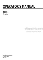 Photo 4 - New Holland 3032 Operators Manual Tractor 48134665