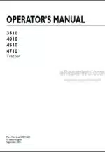 Photo 4 - New Holland 3510 4010 4510 4710 Operators Manual Tractor 84591230
