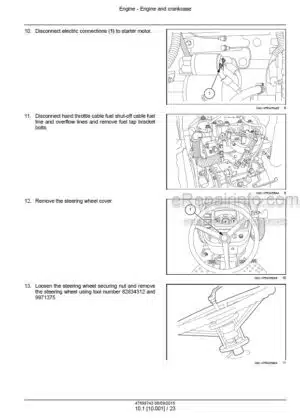 Photo 3 - New Holland 3510 4010 4510 4710 Service Manual Tractor 47899743