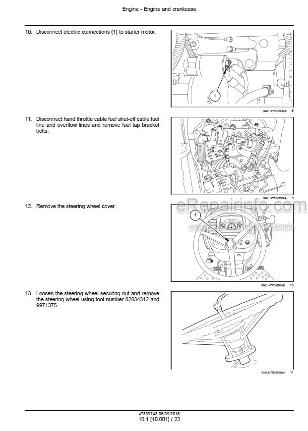Photo 1 - New Holland 3510 4010 4510 4710 Service Manual Tractor 47899743