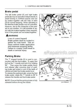 Photo 6 - Ford CL45 Operators Manual Compact Loader 42004510