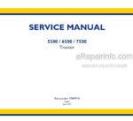 Photo 4 - New Holland 5500 6500 7500 Service Manual Tractor 47899740