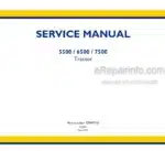 Photo 4 - New Holland 5500 6500 7500 Service Manual Tractor 47899740
