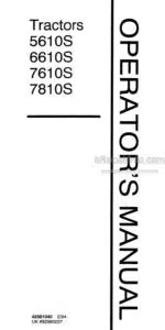 Photo 4 - New Holland 5610S 6610S 7610S 7810S Operators Manual Tractor 42561040