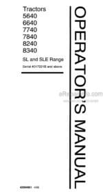 Photo 4 - New Holland 5640SL 6640SL 7740SL 7840SL 8240SL 8340SL 5640SLE 6640SLE 7740SLE 7840SLE 8240SLE 8340SLE Range Operators Manual Tractor