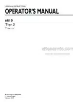Photo 4 - New Holland 6810 Tier 3 Operators Manual Tractor 48032414