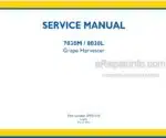 Photo 4 - New Holland 7030M 8030L Service Manual Grape Harvester 47922143