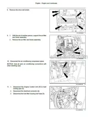 Photo 1 - New Holland 7030M 8030L Service Manual Grape Harvester 47922143