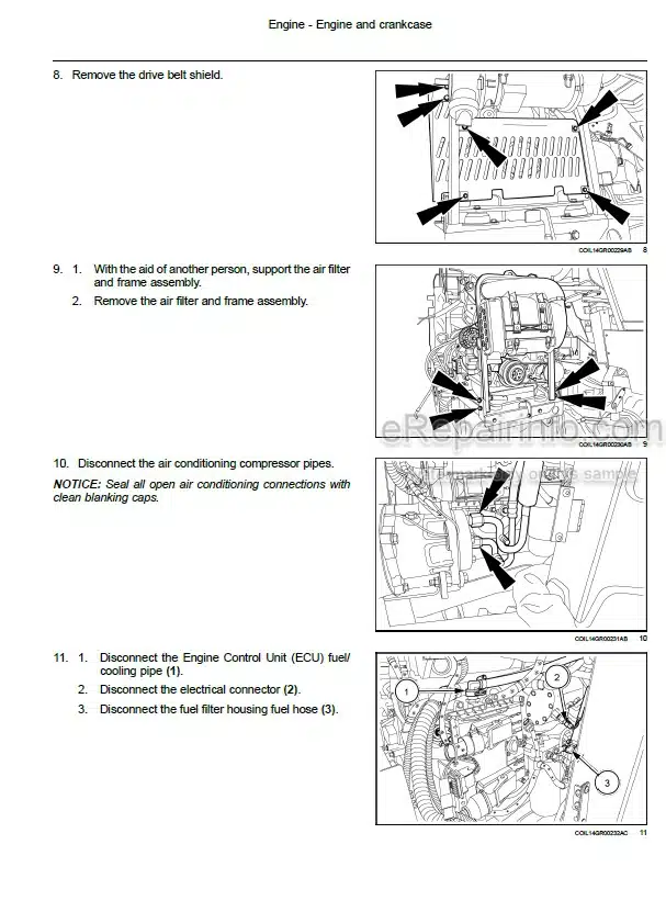 Photo 1 - New Holland 7030M 8030L Service Manual Grape Harvester 47922143