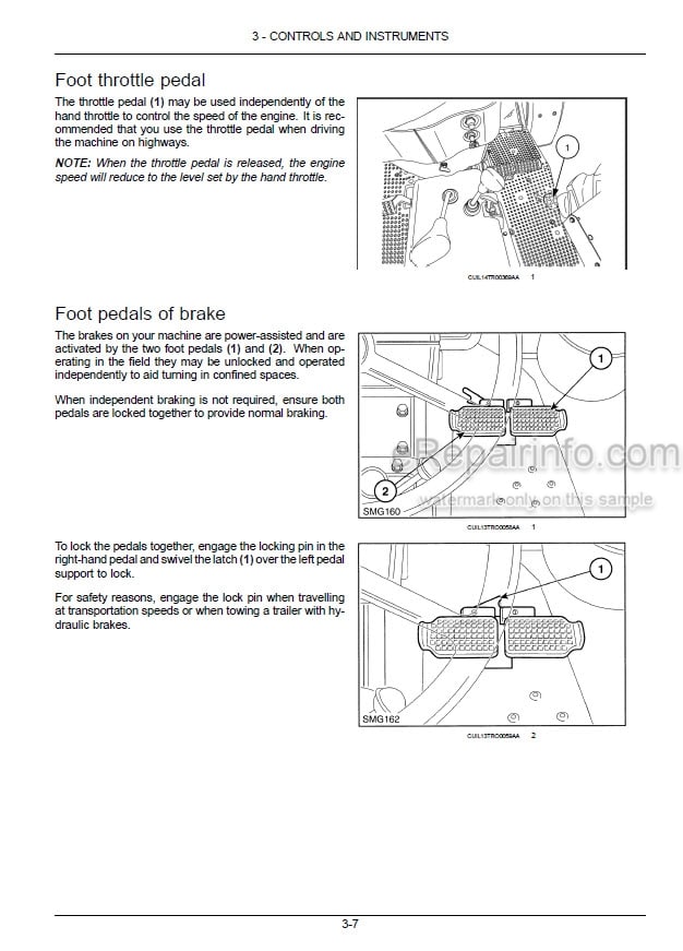 Photo 1 - New Holland 7630 8030 Operators Manual Tractor 47793448