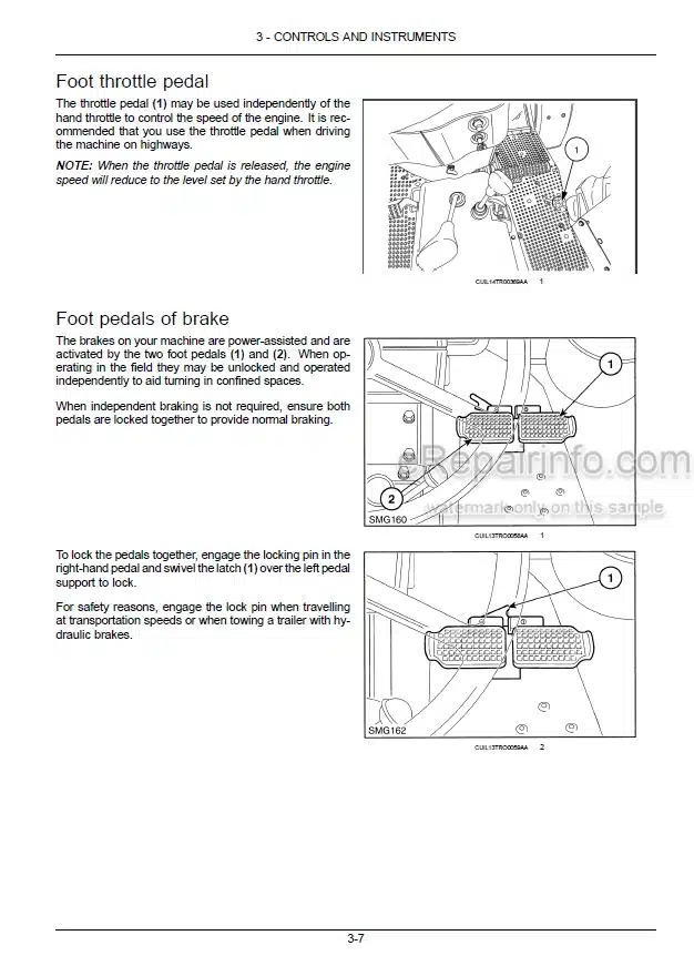 Photo 1 - New Holland 7630 8030 Operators Manual Tractor 47793448