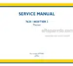 Photo 4 - New Holland 7630 8030 Service Manual Tractor 47793462