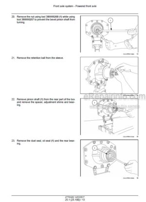 Photo 8 - Case New Holland U80 Service Manual Loader Landscaper 6-81730