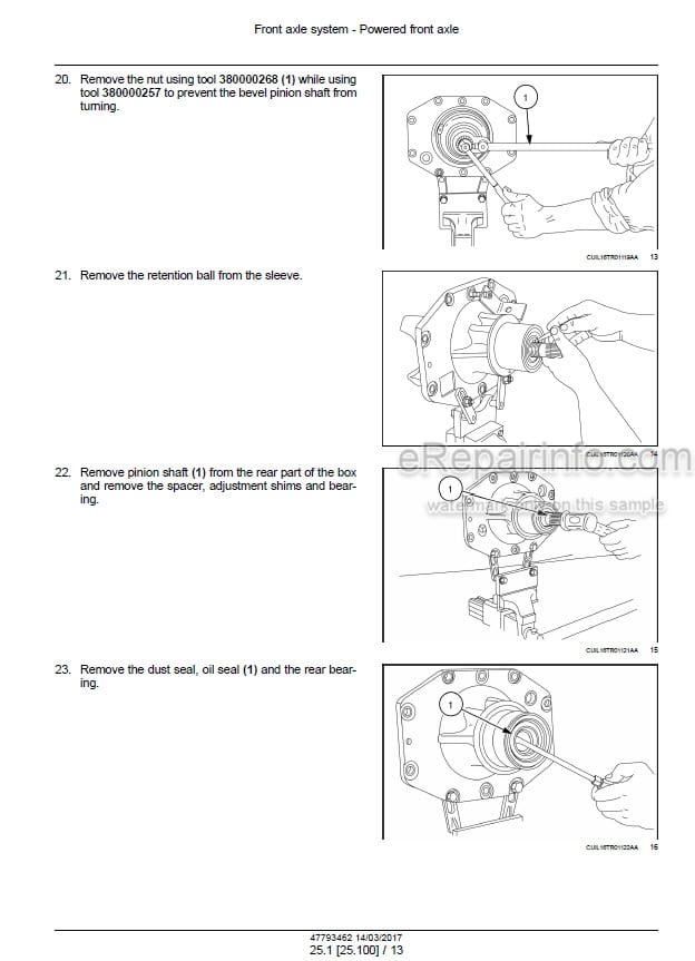 Photo 1 - New Holland 7630 8030 Service Manual Tractor 47793462