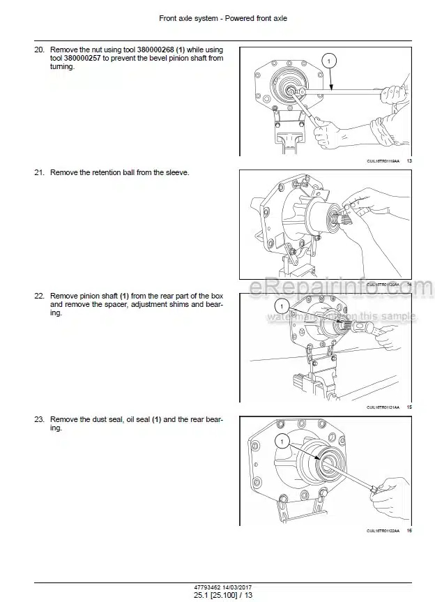 Photo 1 - New Holland 7630 8030 Service Manual Tractor 47793462