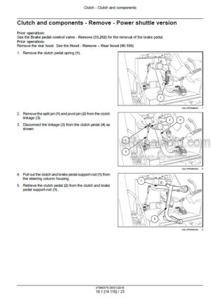 Photo 8 - New Holland LB620 Service Manual Loader Backhoe 40062010