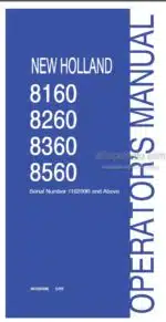 Photo 4 - New Holland 8160 8260 8360 8560 Operators Manual Tractor 86593406