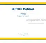 Photo 4 - New Holland 9090X Service Manual Grape Harvester 47399849B