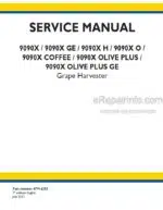 Photo 4 - New Holland 9090X GE / H / O / Coffee / Olive Plus / Olive Plus GE Service Manual Grape Harvester 47914333