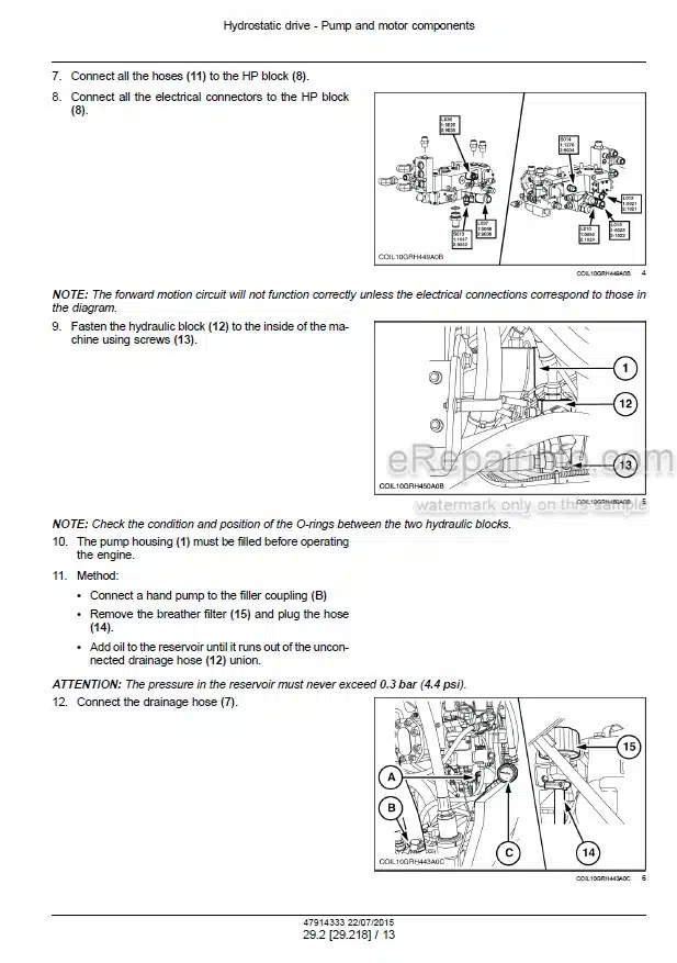 Photo 1 - New Holland 9090X GE / H / O / Coffee / Olive Plus / Olive Plus GE Service Manual Grape Harvester 47914333