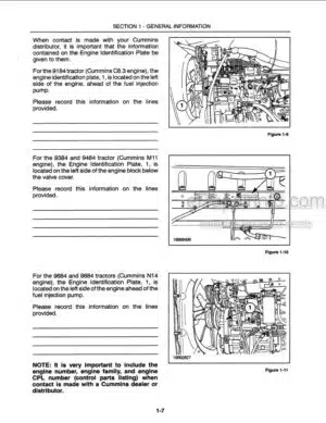 Photo 8 - New Holland B95 B95TC B95LR B110 B115 Service Manual Backhoe Loader 60367230NA