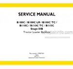 Photo 5 - New Holland B100C B100C LR B100C TC B110C B110C TC B115C Stage IIIB Service Manual Tractor Loader Backhoe 47847151