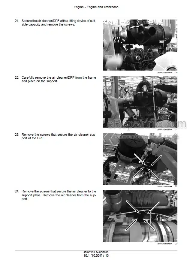 Photo 1 - New Holland B100C B100C LR B100C TC B110C B110C TC B115C Stage IIIB Service Manual Tractor Loader Backhoe 47847151