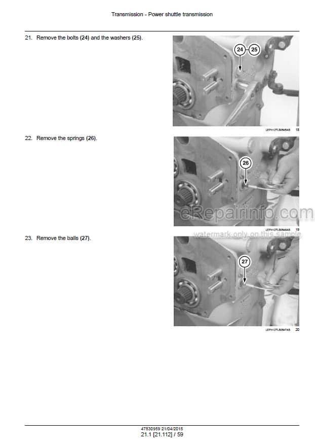 Photo 1 - New Holland B95C B95CTC B110C Tier 4B (final) Service Manual Tractor Loader Backhoe 47830959