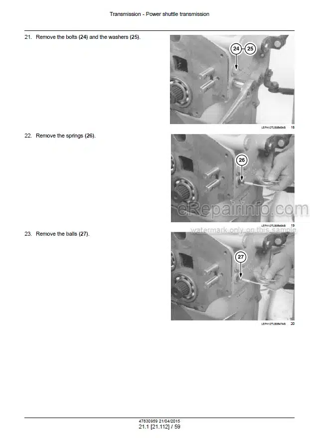 Photo 1 - New Holland B95C B95CTC B110C Tier 4B (final) Service Manual Tractor Loader Backhoe 47830959