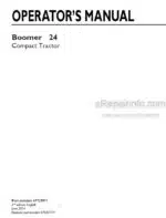 Photo 4 - New Holland Boomer 24 Operators Manual Compact Tractor 47727071