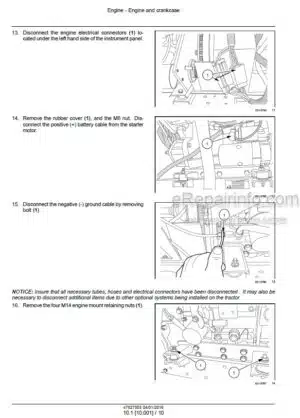 Photo 3 - New Holland Boomer 24 Service Manual Compact Tractor 47827505