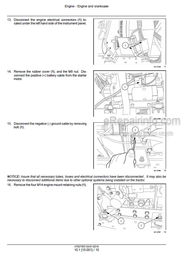 Photo 1 - New Holland Boomer 24 Service Manual Compact Tractor 47827505