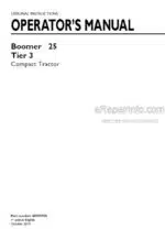 Photo 4 - New Holland Boomer 25 Tier 3 Operators Manual Compact Tractor 48098985