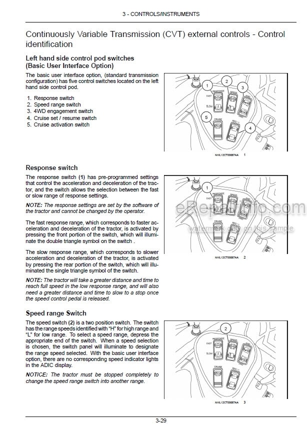 Photo 1 - New Holland Boomer 3040CVT Boomer 3045CVT Boomer 3050CVT Operators Manual Compact Tractor 84551016