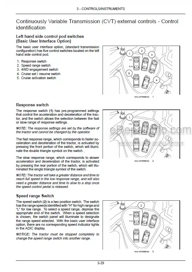 Photo 1 - New Holland Boomer 3040CVT Boomer 3045CVT Boomer 3050CVT Operators Manual Compact Tractor 84551016