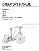 Photo 4 - New Holland Boomer 3040 Boomer 3045 Boomer 3050 Operators Manual Compact Tractor 84382266