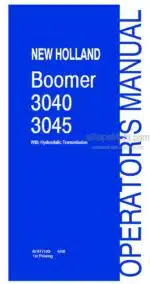 Photo 3 - New Holland Boomer 3040 Boomer 3045 Operators Manual Compact Tractor 87477122