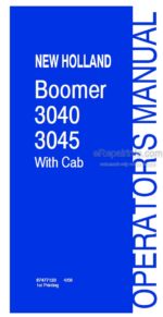 Photo 3 - New Holland Boomer 3040 Boomer 3045 Operators Manual Compact Tractor 87477123