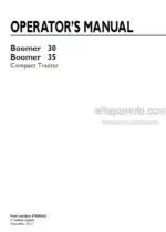 Photo 6 - New Holland Boomer 30 Boomer 35 Operators Manual Compact Tractor