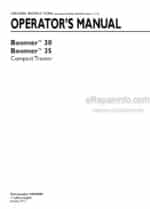 Photo 4 - New Holland Boomer 30 Boomer 35 Operators Manual Compact Tractor