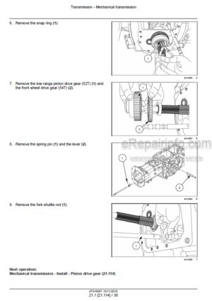 Photo 1 - New Holland Boomer 30 Boomer 35 ROPS Service Manual Compact Tractor 47916997