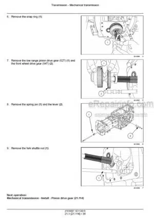 Photo 9 - New Holland Boomer 30 Boomer 35 ROPS Service Manual Compact Tractor 47916997