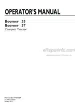 Photo 4 - New Holland Boomer 33 Boomer 37 Operators Manual Compact Tractor 47578239