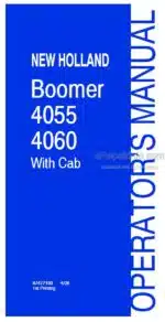 Photo 4 - New Holland Boomer 4055 Boomer 4060 Operators Manual Tractor 87477193