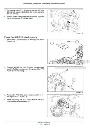 Photo 7 - New Holland Boomer 40 Boomer 50 ROPS Service Manual Compact Tractor 47917001