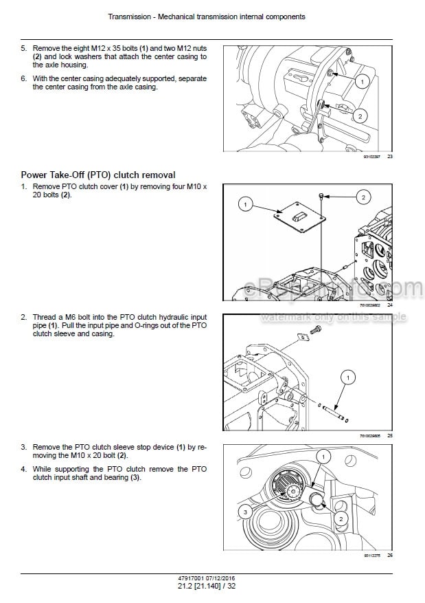 Photo 1 - New Holland Boomer 40 Boomer 50 ROPS Service Manual Compact Tractor 47917001