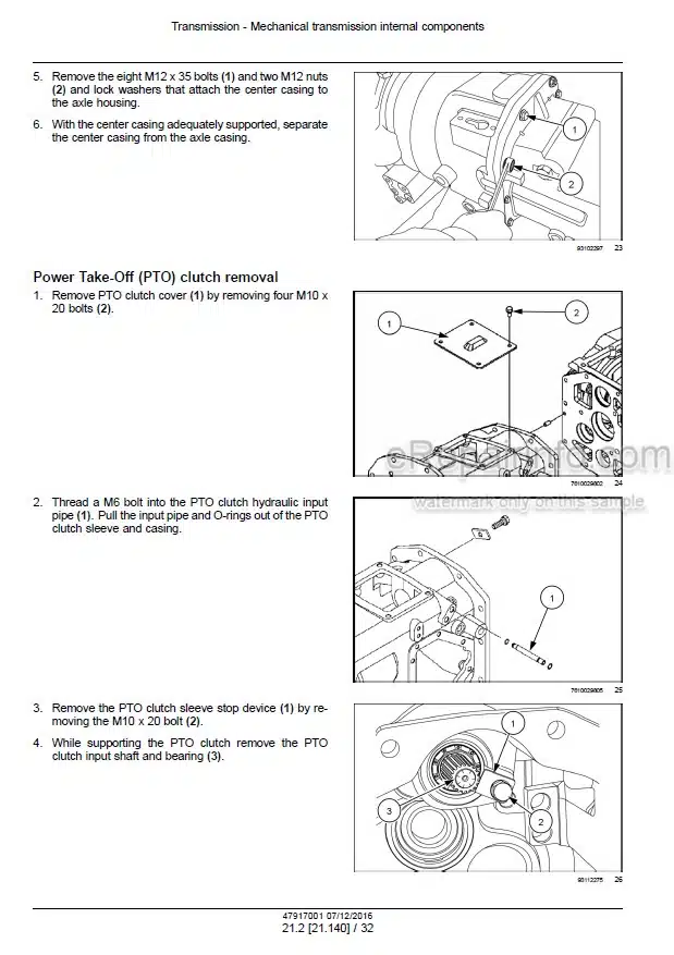 Photo 1 - New Holland Boomer 40 Boomer 50 ROPS Service Manual Compact Tractor 47917001